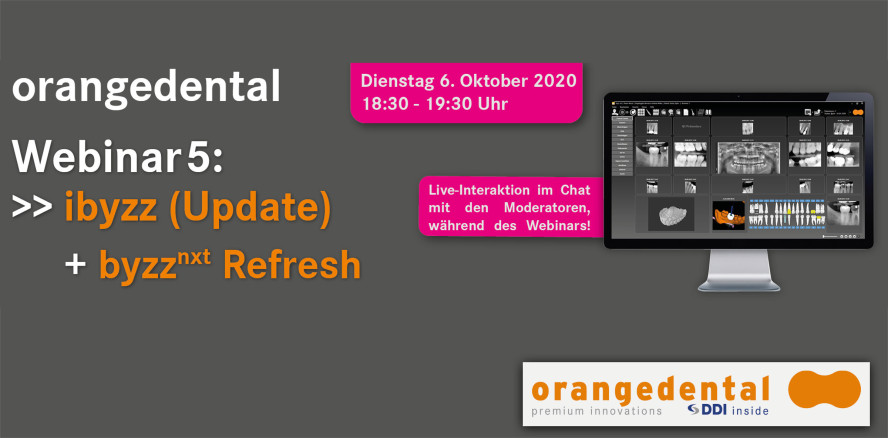 orangedental lädt zum fünften Webinar am 6. Oktober 2020