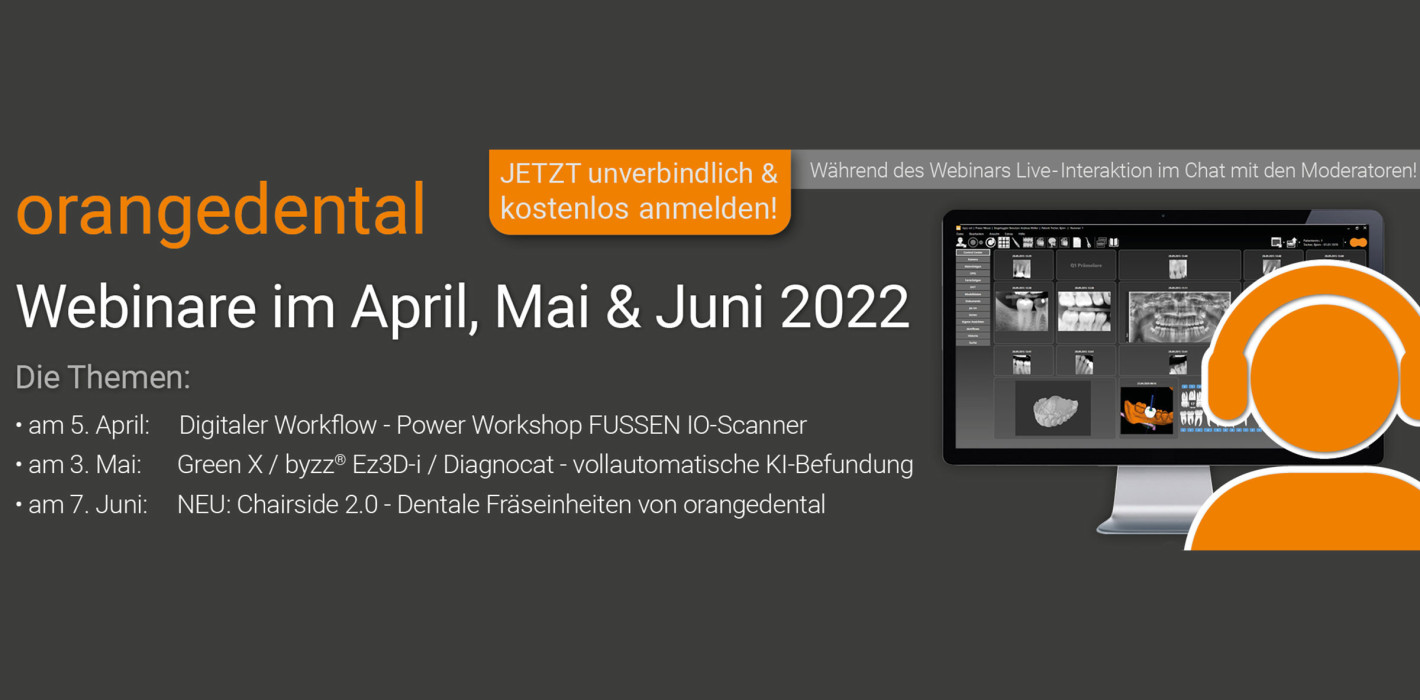 Kostenlose Webinare made by orangedental