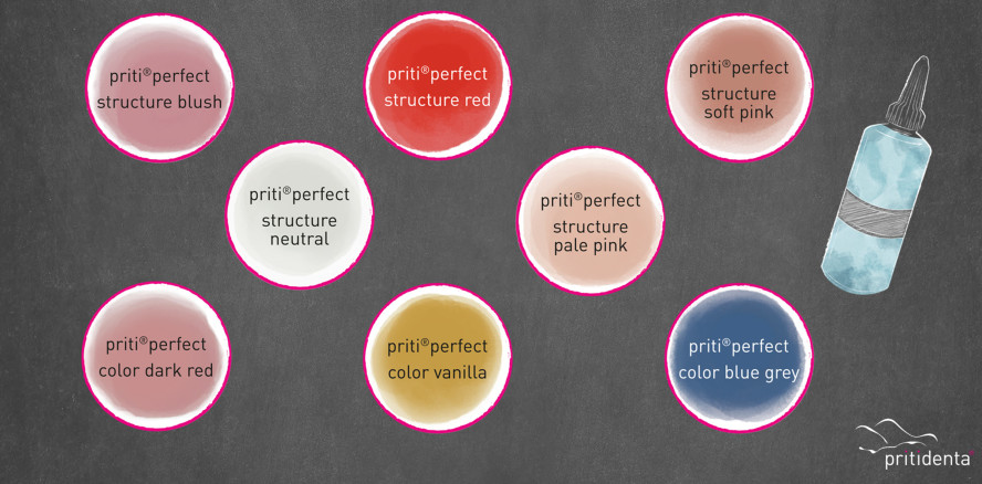 priti®perfect pink: Hochästhetisches und individuelles Zahnfleisch