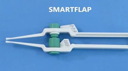 Smartflap für ein traumafreies Management von Wundgewebelappen