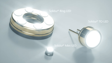 Überblick möglicher Designs für autoklavierbare SCHOTT Solidur® LEDs