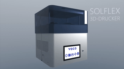 SolFlex DLP 3D-Drucker und V-Print 3D-Druckermaterial für die Zahnarztpraxis