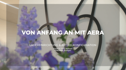 Lagereinrichtung & Artikelkonfiguration