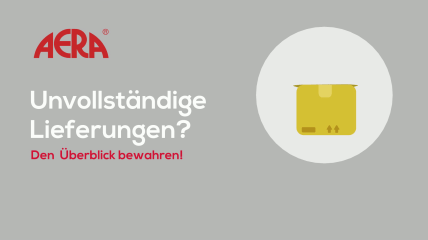 Übersichtliche Wareneingangskontrolle mit AERA